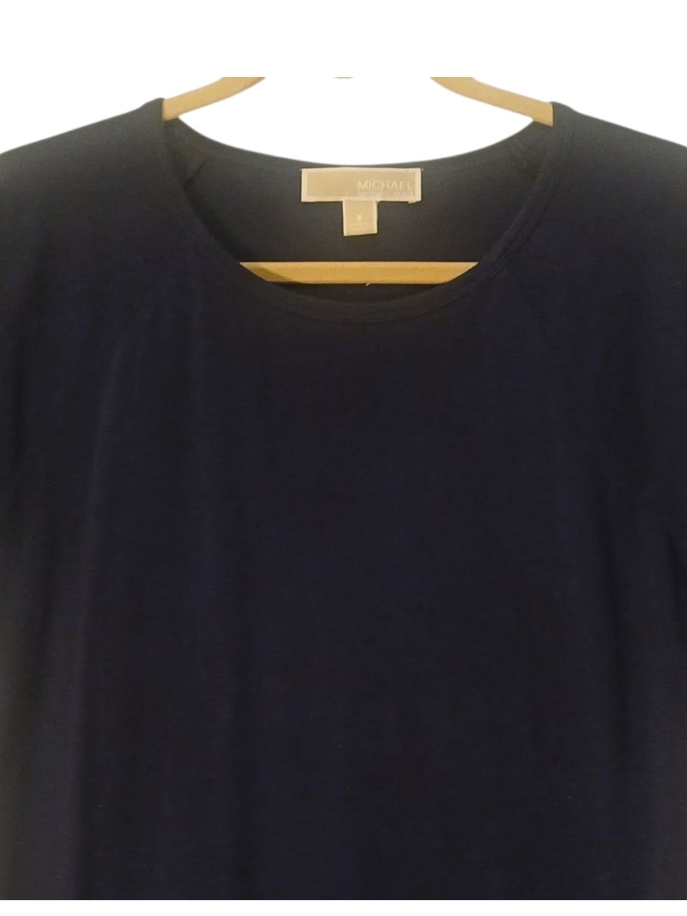 Michael Kors -Navy Blue Shift Dress, Short Sleeve, Round Neck, Size Small - Picture 3 of 8
